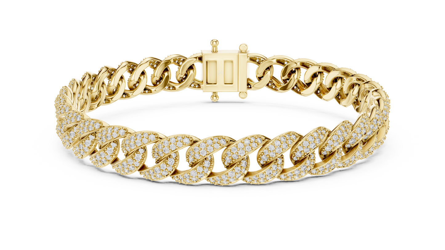 Premium Cuban Chain Diamond Bracelet