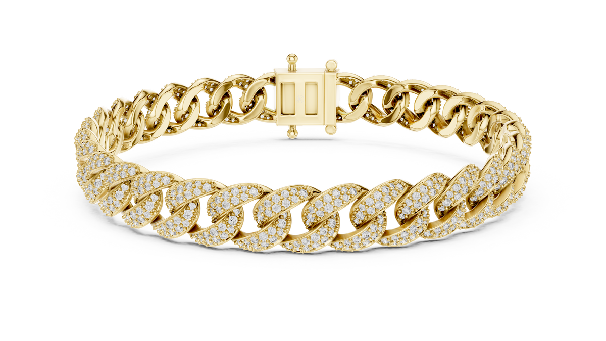 Premium Cuban Chain Diamond Bracelet