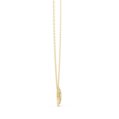 Luxury Rose Gold Heart Necklace with Sparkling Diamonds