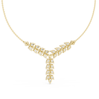 Diamond Drop Necklace with  Stones