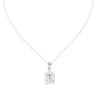 Luxury Emerald-Cut Solitaire Pendant with Diamond Accent
