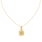 Romantic Round Halo Diamond Pendant Gift for Her