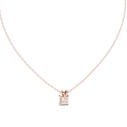 Classic Square Diamond Pendant with Minimal Prong Setting