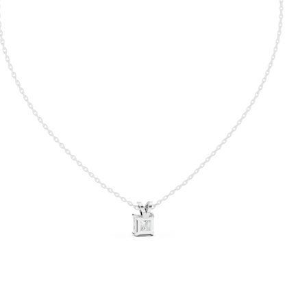 Classic Square Diamond Pendant with Minimal Prong Setting