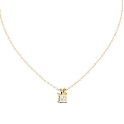 Classic Square Diamond Pendant with Minimal Prong Setting