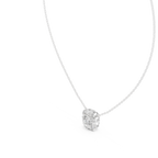 Elegant Cushion Diamond Cluster Necklace for Women