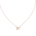 Fine Jewelry Butterfly Motif Diamond Necklac
