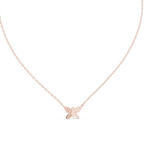 Fine Jewelry Butterfly Motif Diamond Necklac