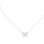 Fine Jewelry Butterfly Motif Diamond Necklac