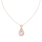 Fine Jewelry Teardrop Diamond Necklace for Women