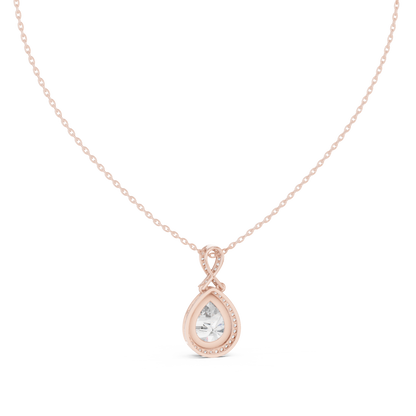 Fine Jewelry Teardrop Diamond Necklace for Women