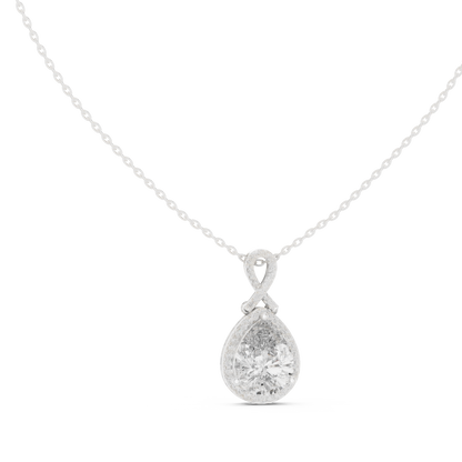 Fine Jewelry Teardrop Diamond Necklace for Women