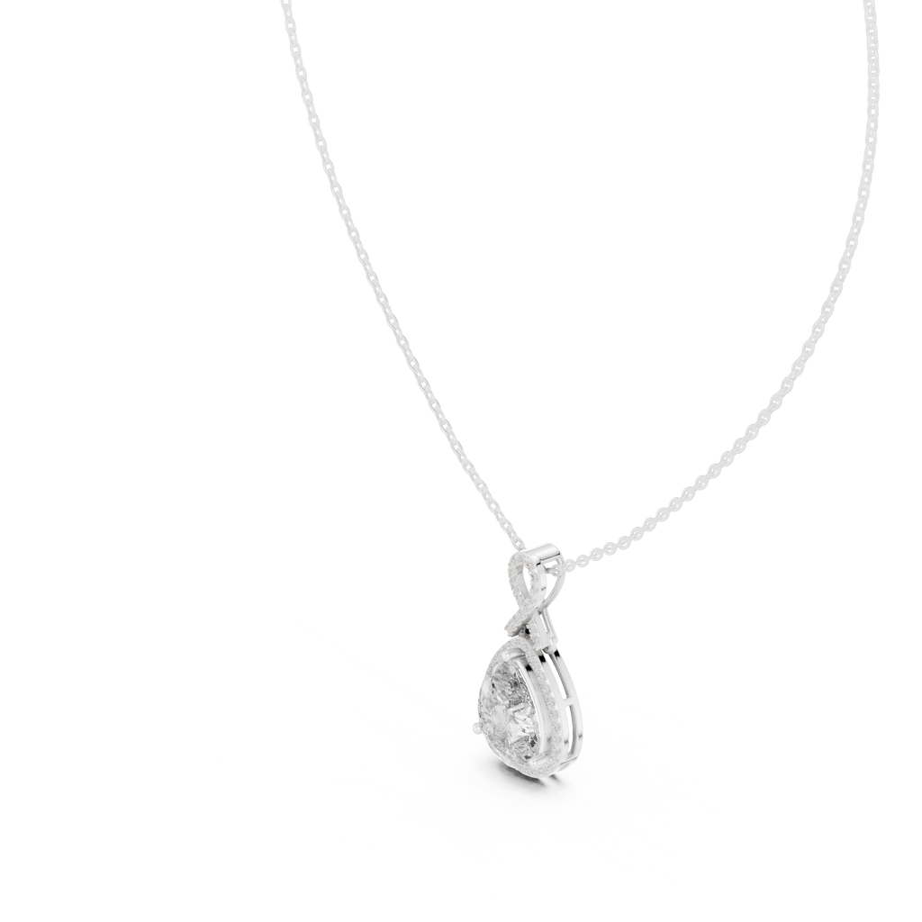 Fine Jewelry Teardrop Diamond Necklace for Women