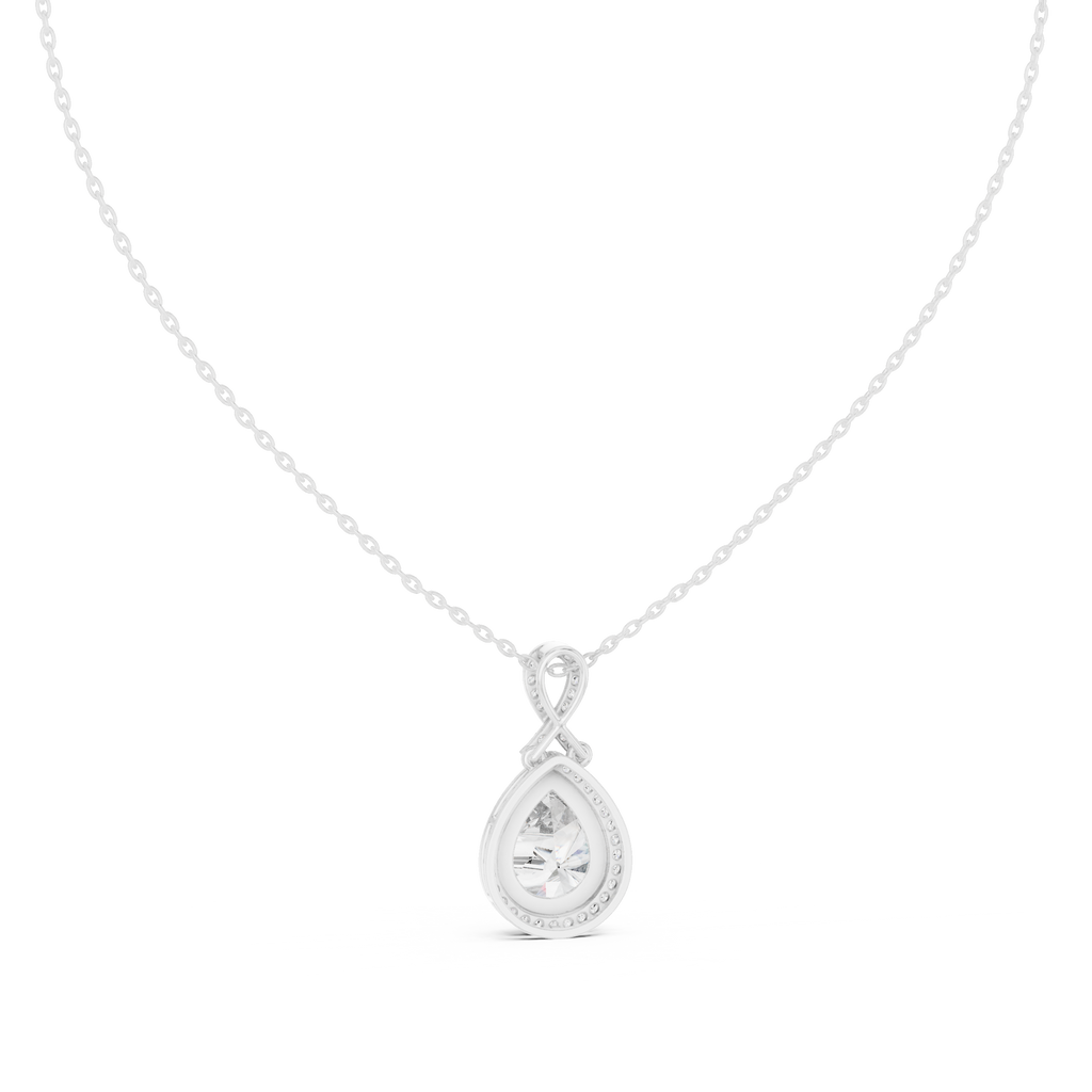 Fine Jewelry Teardrop Diamond Necklace for Women