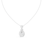 Fine Jewelry Teardrop Diamond Necklace for Women