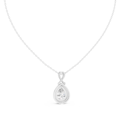 Fine Jewelry Teardrop Diamond Necklace for Women