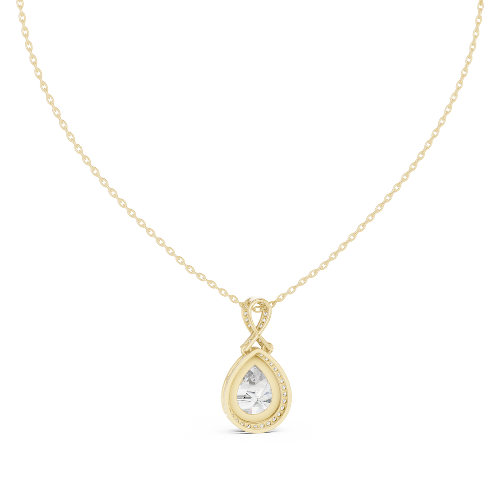 Fine Jewelry Teardrop Diamond Necklace for Women