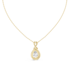 Fine Jewelry Teardrop Diamond Necklace for Women