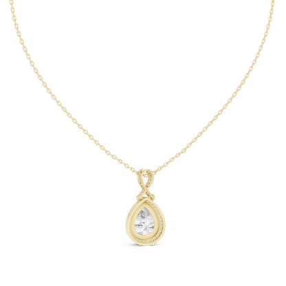 Fine Jewelry Teardrop Diamond Necklace for Women