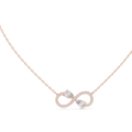 Luxury Infinity Diamond Pendant with Dual Stone Design