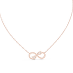 Luxury Infinity Diamond Pendant with Dual Stone Design
