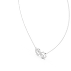Luxury Infinity Diamond Pendant with Dual Stone Design