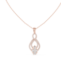 Luxury Infinity Teardrop Diamond Pendant for Women