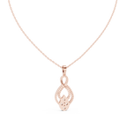 Luxury Infinity Teardrop Diamond Pendant for Women