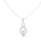 Luxury Infinity Teardrop Diamond Pendant for Women