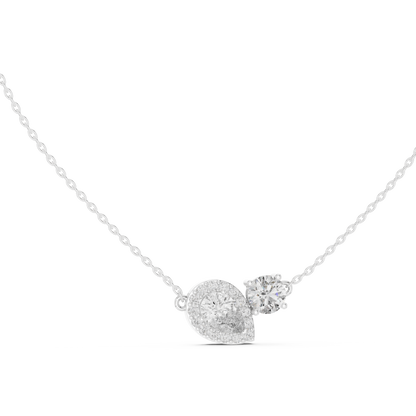 Rose Gold Dual Stone Pendant