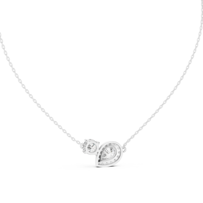 Rose Gold Dual Stone Pendant