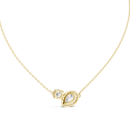 Rose Gold Dual Stone Pendant