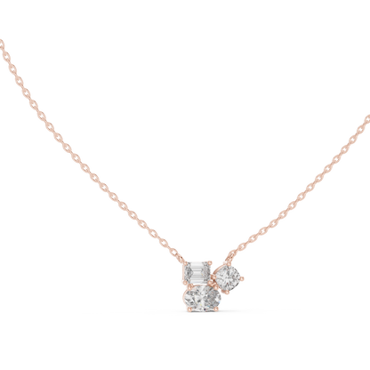 Classic Trio Diamond Necklace – Timeless Gold Jewelry