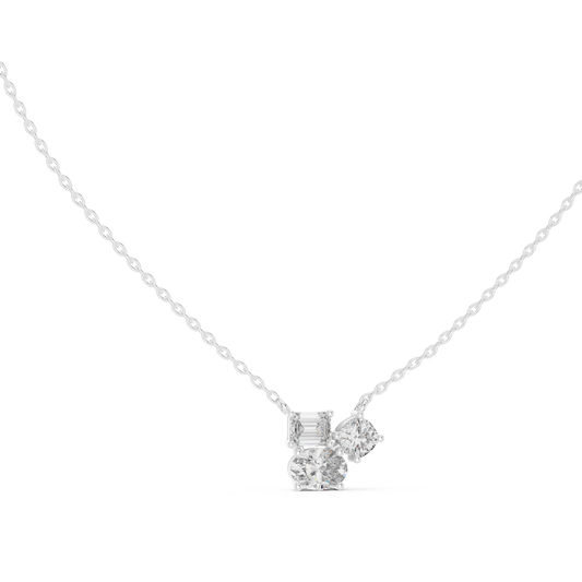 Classic Trio Diamond Necklace – Timeless Gold Jewelry