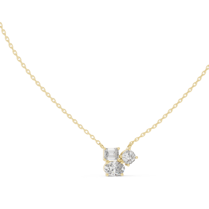 Classic Trio Diamond Necklace – Timeless Gold Jewelry