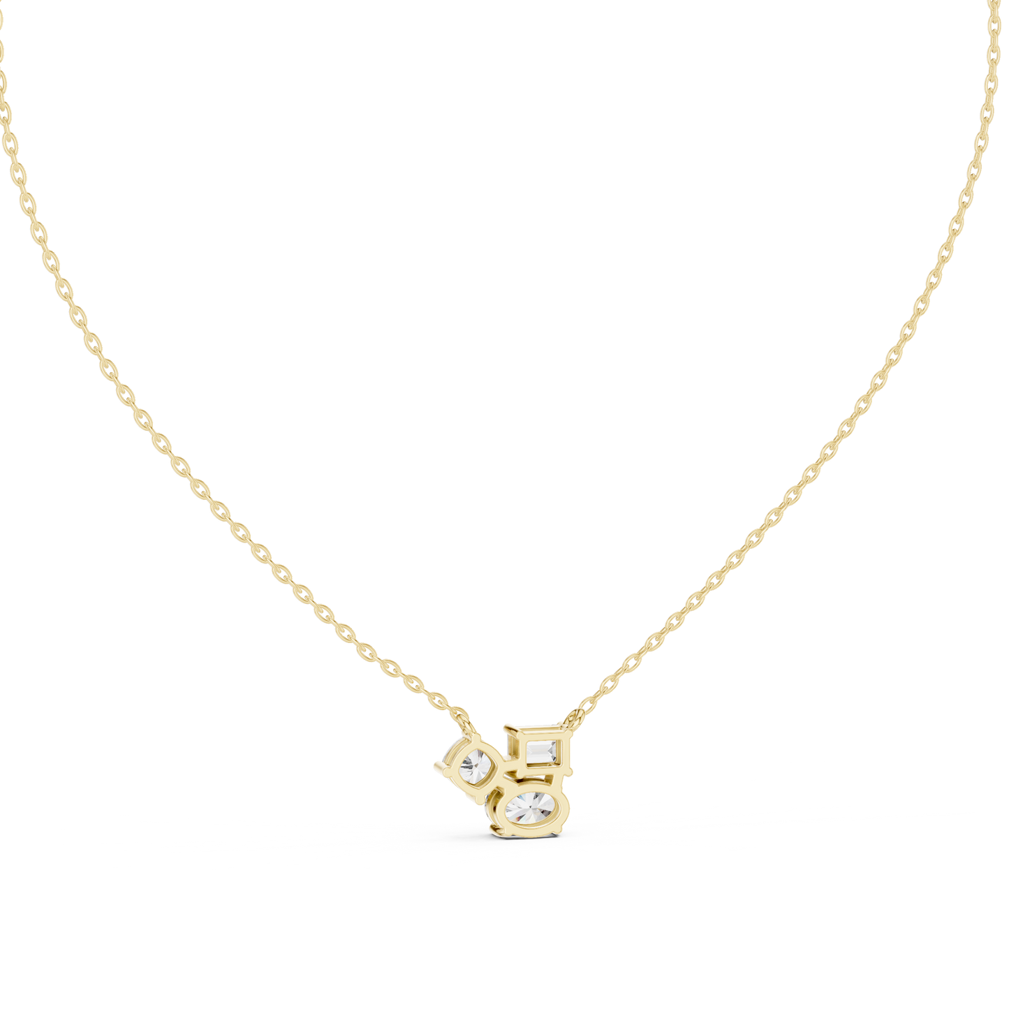Classic Trio Diamond Necklace – Timeless Gold Jewelry