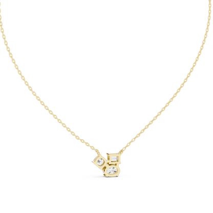 Classic Trio Diamond Necklace – Timeless Gold Jewelry