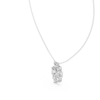 Luxury Geometric Diamond Necklace with Cluster Design