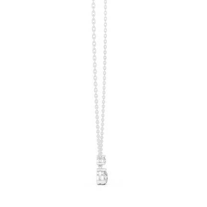 Premium Round Diamond Drop Pendant Necklace