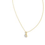 Premium Round Diamond Drop Pendant Necklace