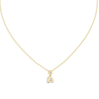 Premium Round Diamond Drop Pendant Necklace