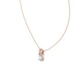 Elegant Solitaire Diamond Pendant with Sparkling Bail