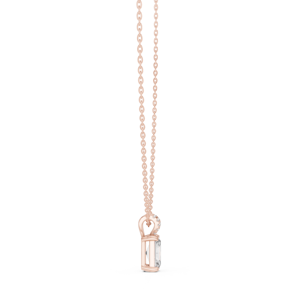 Elegant Solitaire Diamond Pendant with Sparkling Bail