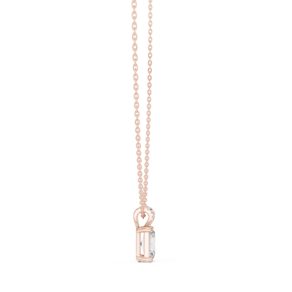 Elegant Solitaire Diamond Pendant with Sparkling Bail