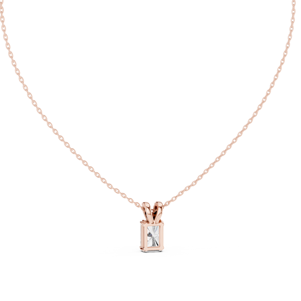 Elegant Solitaire Diamond Pendant with Sparkling Bail