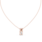 Elegant Solitaire Diamond Pendant with Sparkling Bail