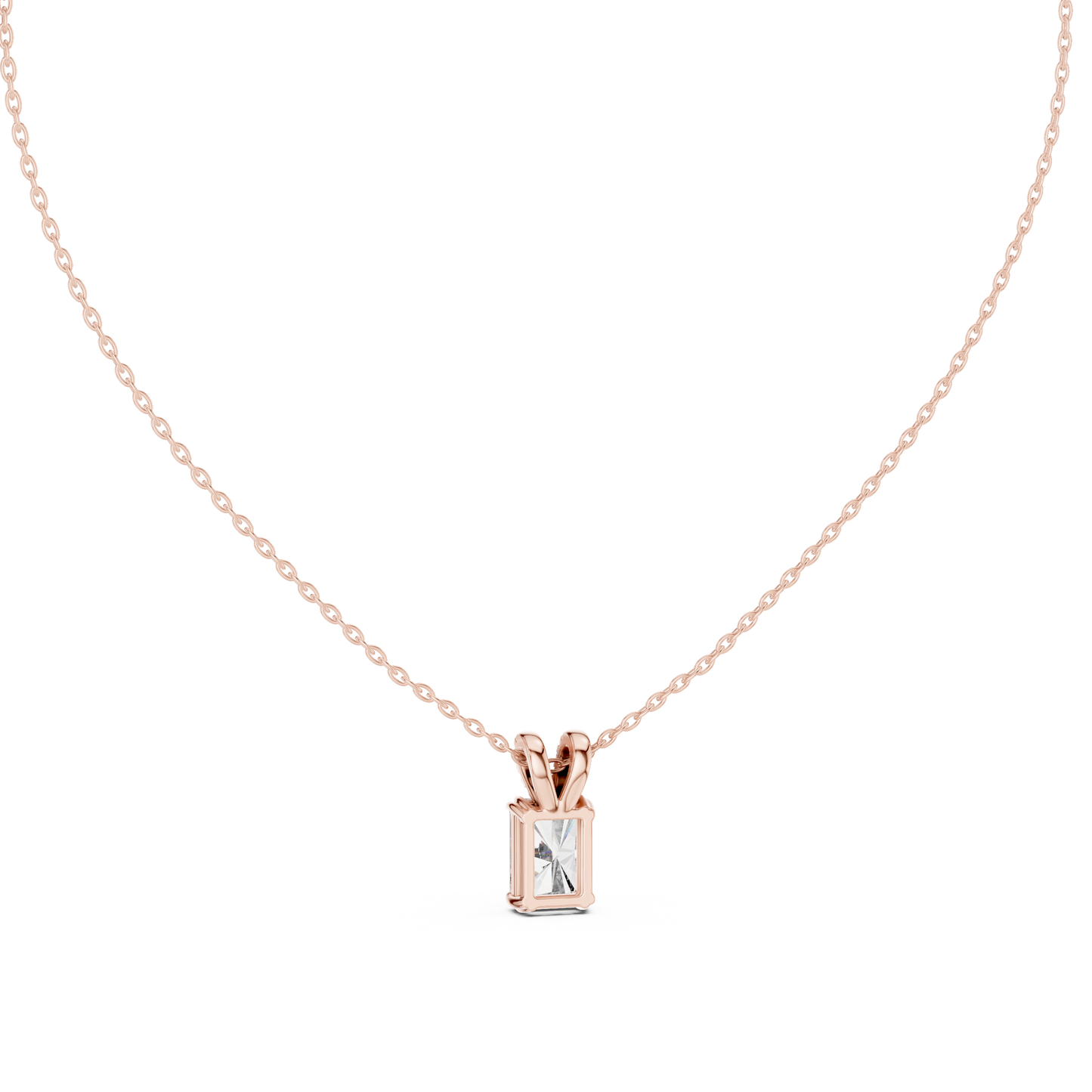 Elegant Solitaire Diamond Pendant with Sparkling Bail