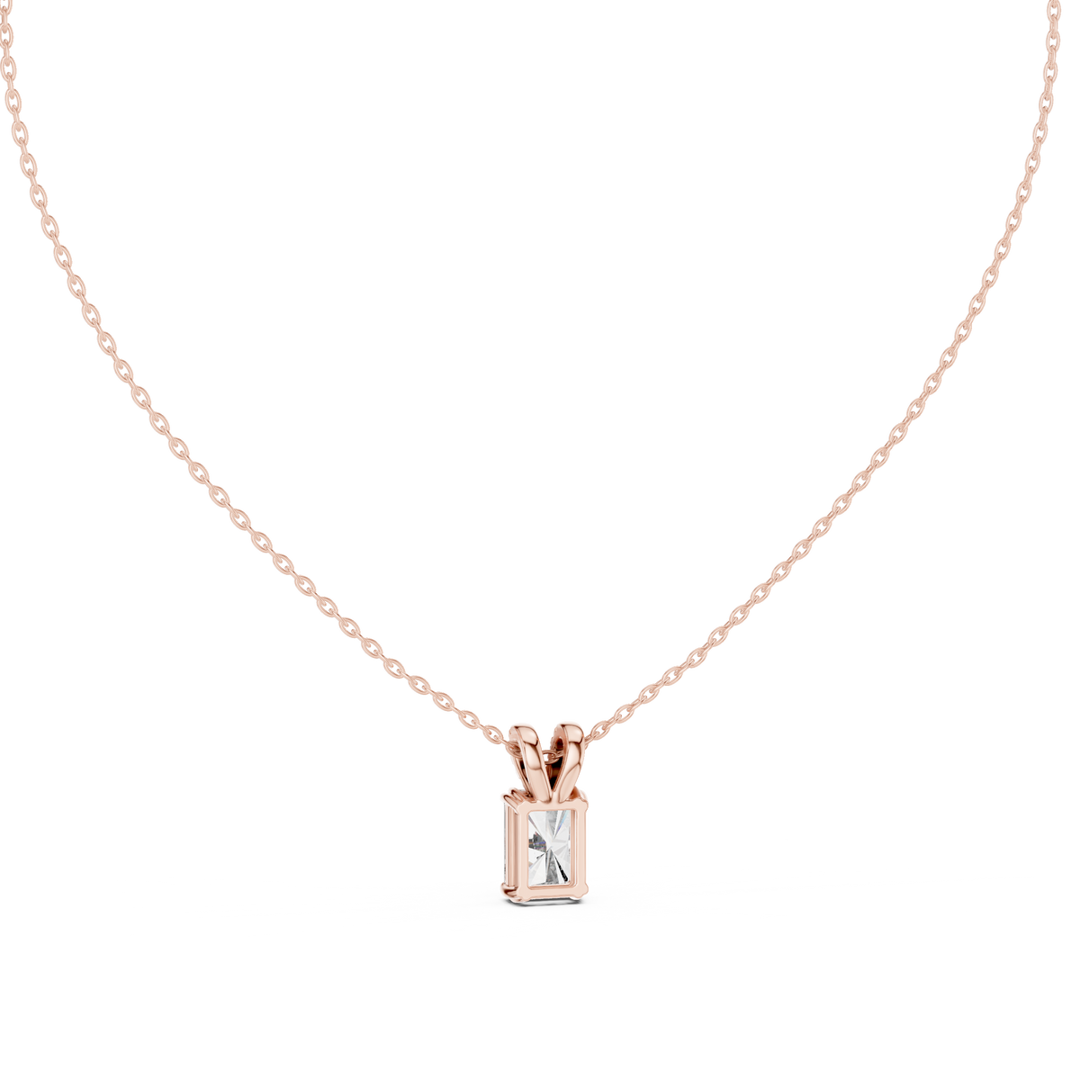 Elegant Solitaire Diamond Pendant with Sparkling Bail