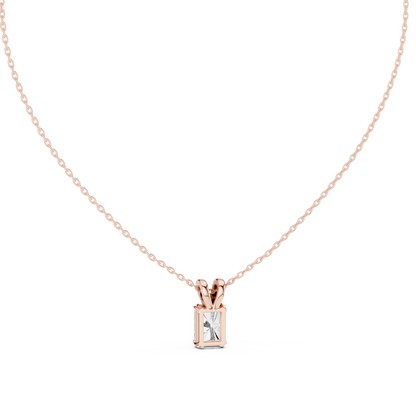 Elegant Solitaire Diamond Pendant with Sparkling Bail