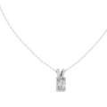 Elegant Solitaire Diamond Pendant with Sparkling Bail
